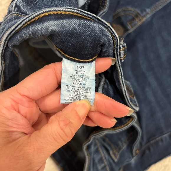 Aeropostale Super High Rise Blue Jegging Size 4 - Picture 5 of 6